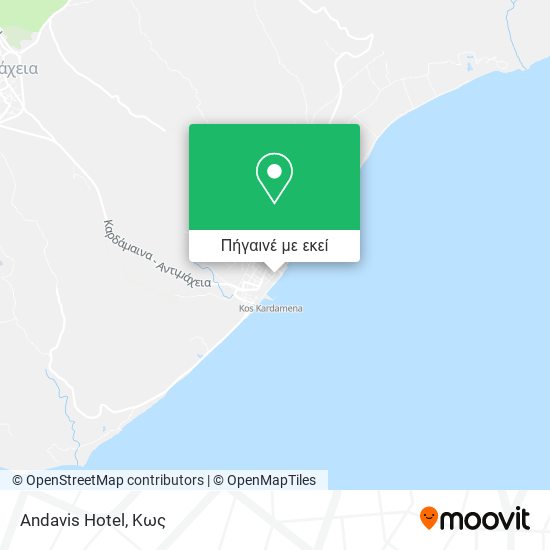Andavis Hotel χάρτης
