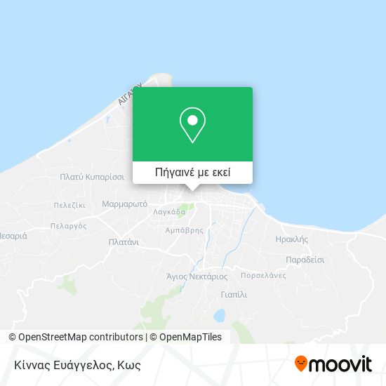 Κίννας Ευάγγελος χάρτης