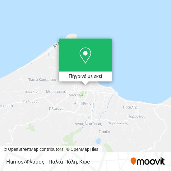 Flamos/Φλάμος - Παλιά Πόλη χάρτης