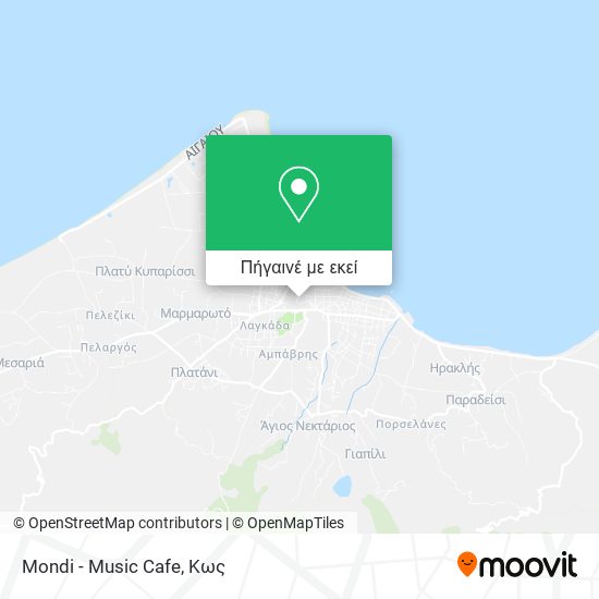 Mondi - Music Cafe χάρτης