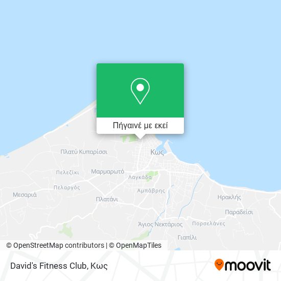 David's Fitness Club χάρτης