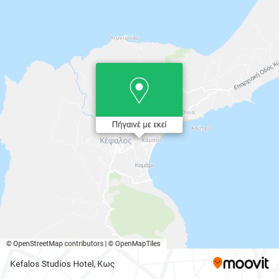 Kefalos Studios Hotel χάρτης