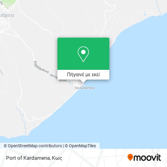 Port of Kardamena χάρτης