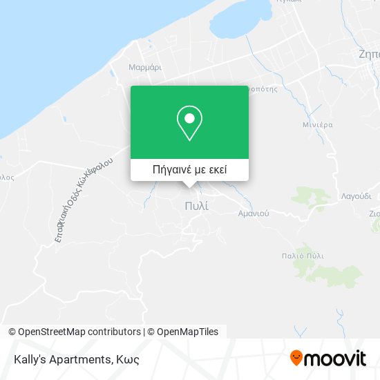 Kally's Apartments χάρτης