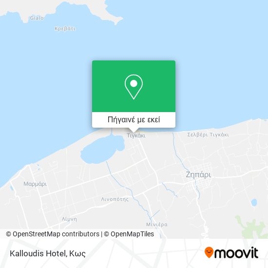 Kalloudis Hotel χάρτης