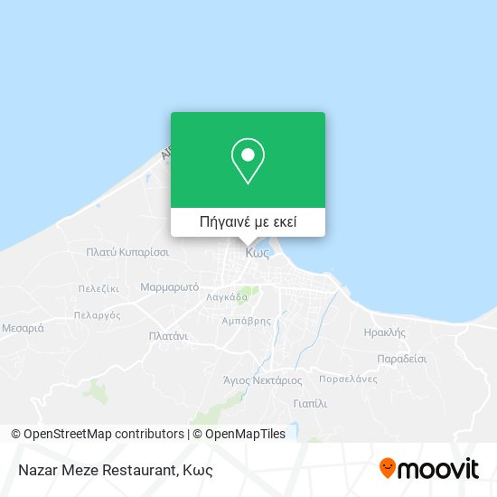 Nazar Meze Restaurant χάρτης