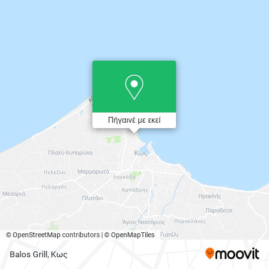 Balos Grill χάρτης