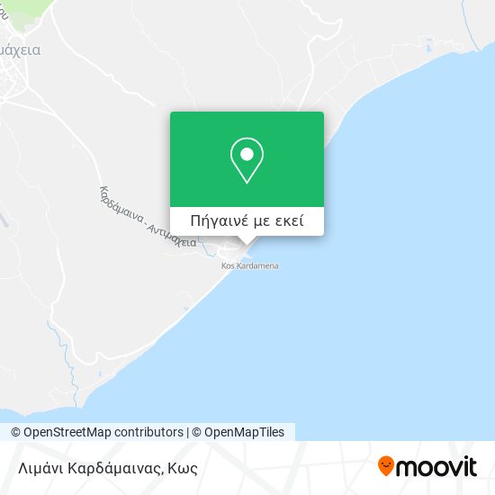 Λιμάνι Καρδάμαινας χάρτης