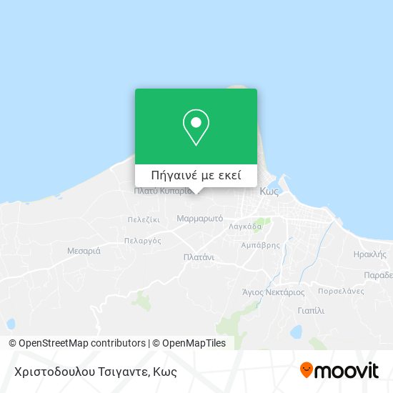 Χριστοδουλου Τσιγαντε χάρτης