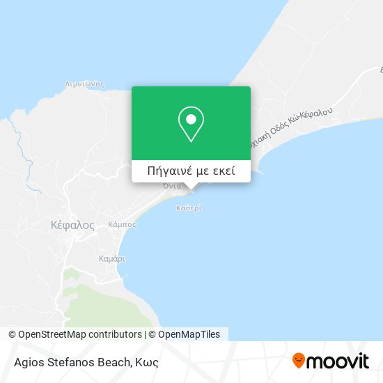 Agios Stefanos Beach χάρτης