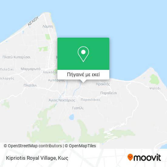 Kipriotis Royal Village χάρτης