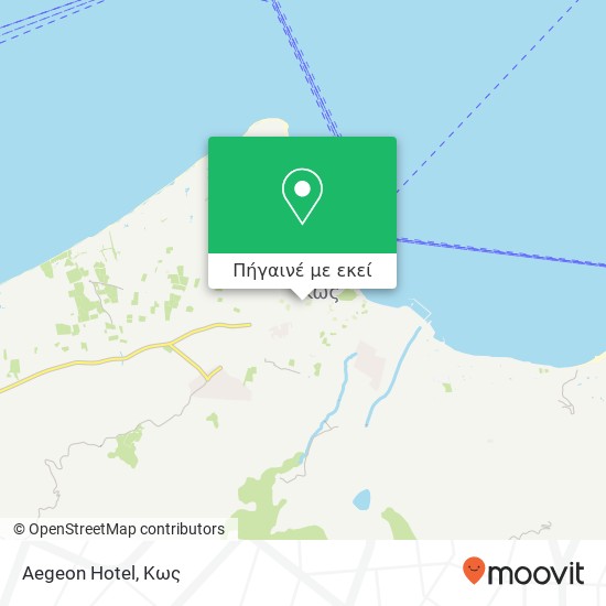 Aegeon Hotel χάρτης