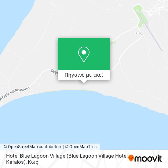 Hotel Blue Lagoon Village χάρτης