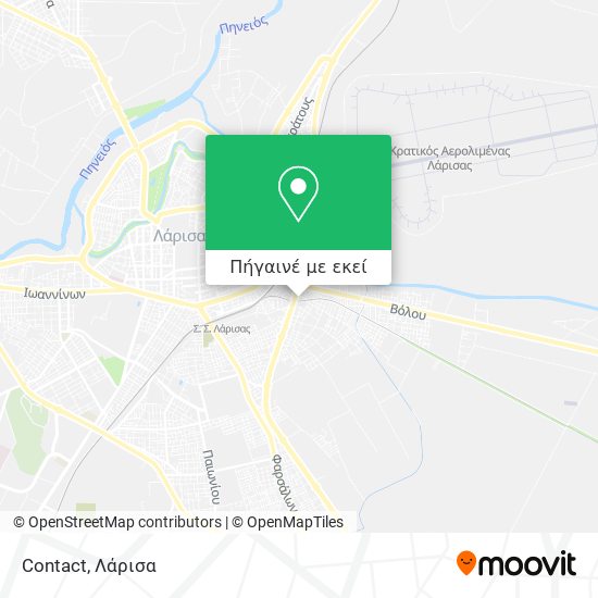 Contact χάρτης