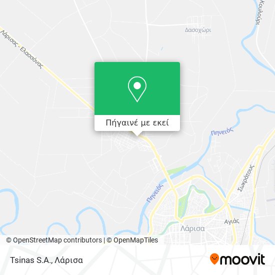 Tsinas S.A. χάρτης