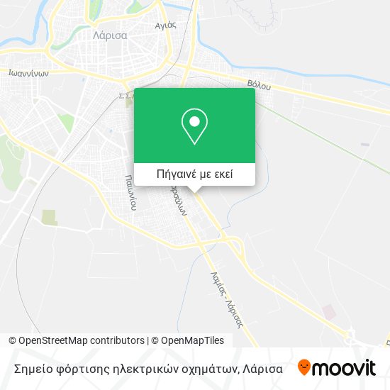 Σημείο φόρτισης ηλεκτρικών οχημάτων χάρτης