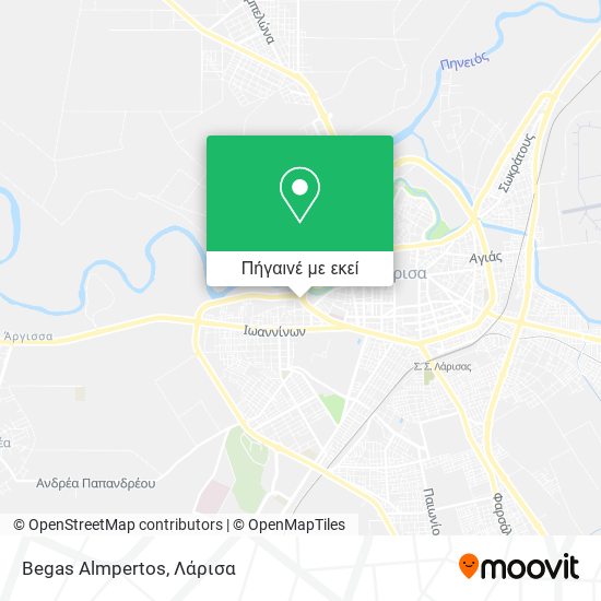 Begas Almpertos χάρτης