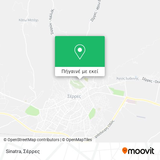 Sinatra χάρτης