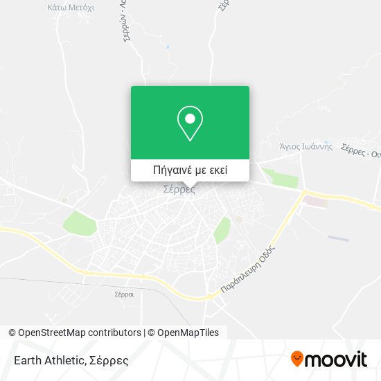 Earth Athletic χάρτης