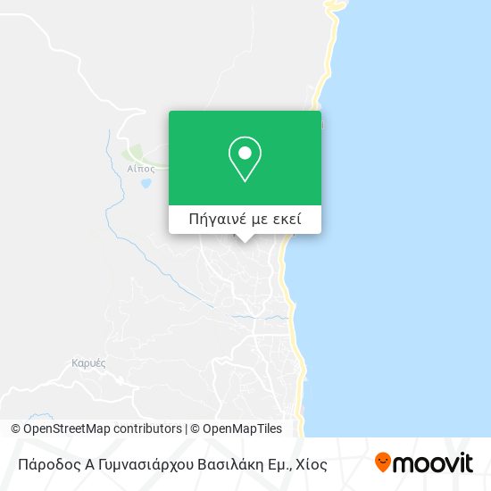 Πάροδος Α Γυμνασιάρχου Βασιλάκη Εμ. χάρτης
