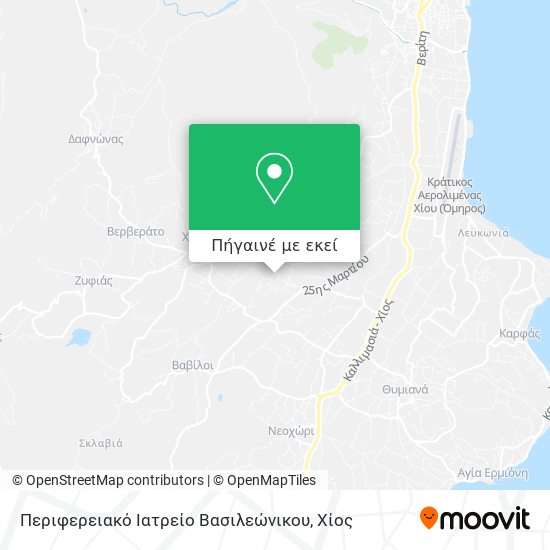 Περιφερειακό Ιατρείο Βασιλεώνικου χάρτης