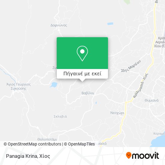 Panagia Krina χάρτης