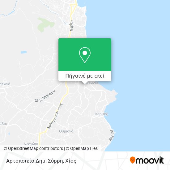 Αρτοποιείο Δημ. Σύρρη χάρτης