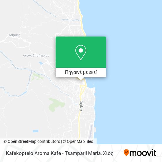 Kafekopteio Aroma Kafe - Tsamparli Maria χάρτης