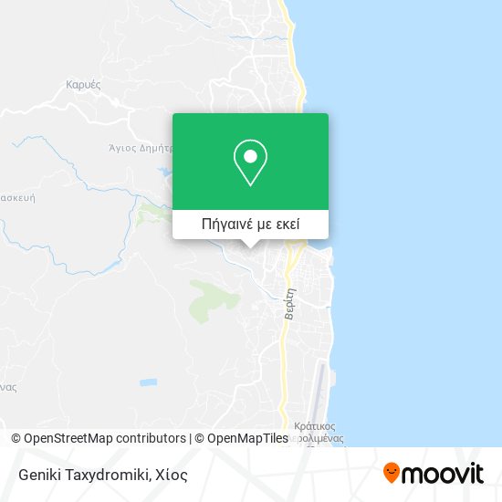 Geniki Taxydromiki χάρτης