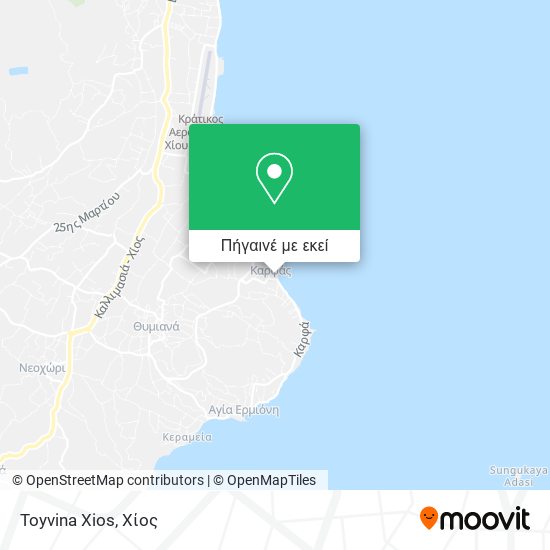 Toyvina Xios χάρτης