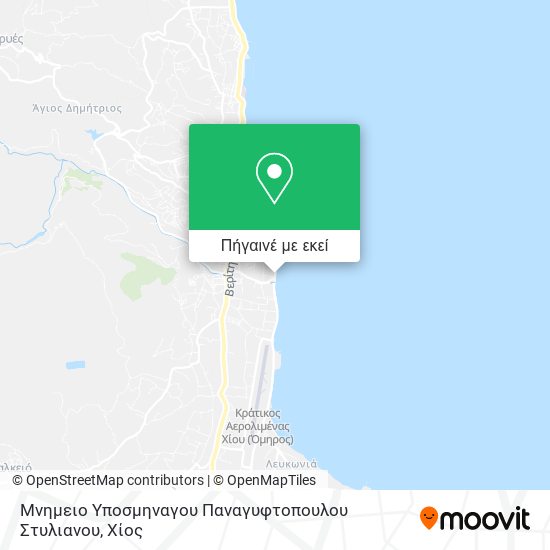 Μνημειο Υποσμηναγου Παναγυφτοπουλου Στυλιανου χάρτης