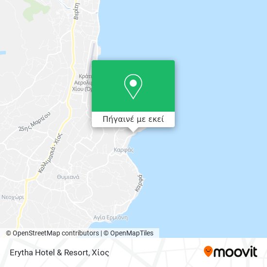 Erytha Hotel & Resort χάρτης