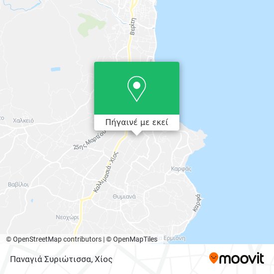 Παναγιά Συριώτισσα χάρτης