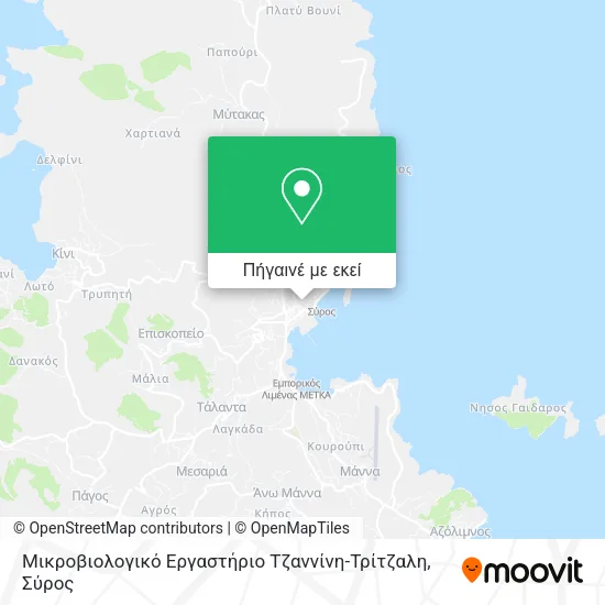 Μικροβιολογικό Εργαστήριο Τζαννίνη-Τρίτζαλη χάρτης