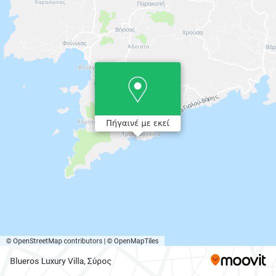 Blueros Luxury Villa χάρτης