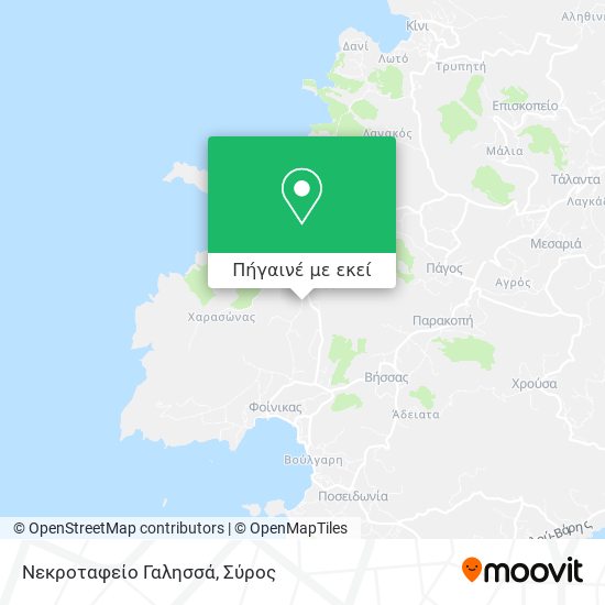 Νεκροταφείο Γαλησσά χάρτης