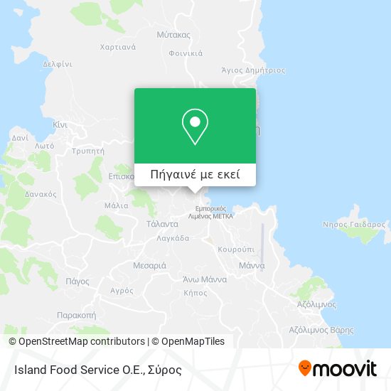 Island Food Service O.E. χάρτης