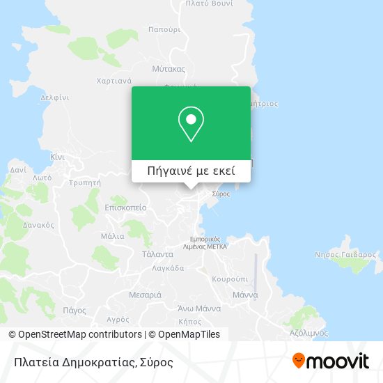 Πλατεία Δημοκρατίας χάρτης