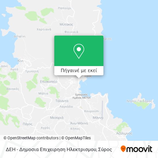 ΔΕΗ - Δημοσια Επιχειρηση Ηλεκτρισμου χάρτης