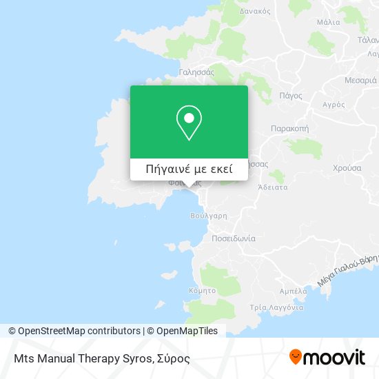 Mts Manual Therapy Syros χάρτης