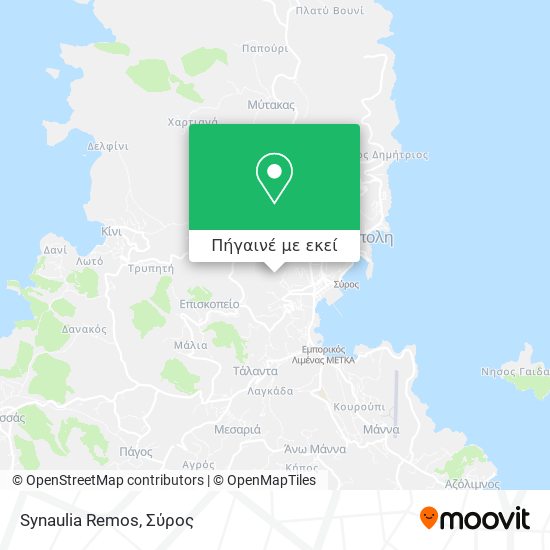 Synaulia Remos χάρτης