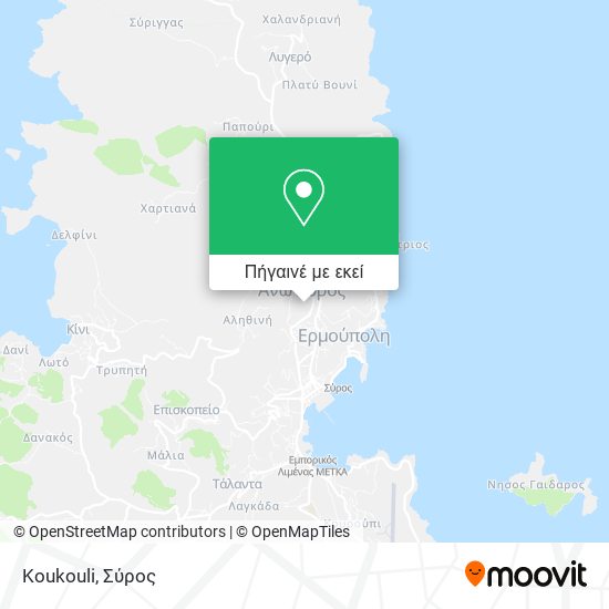 Koukouli χάρτης