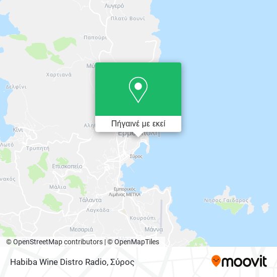 Habiba Wine Distro Radio χάρτης