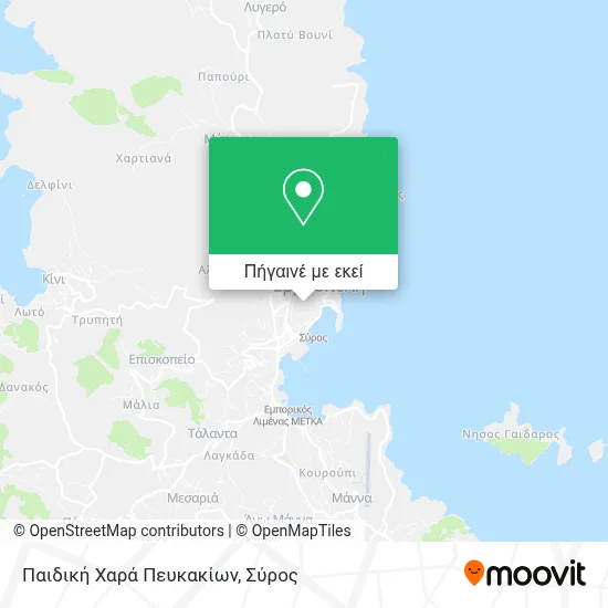 Παιδική Χαρά Πευκακίων χάρτης