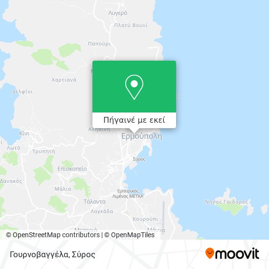 Γουρνοβαγγέλα χάρτης
