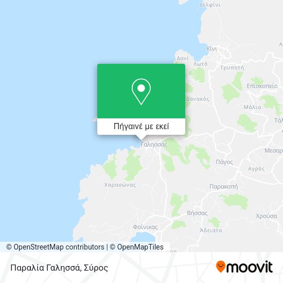 Παραλία Γαλησσά χάρτης