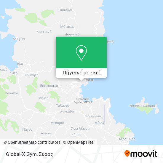 Global-X Gym χάρτης
