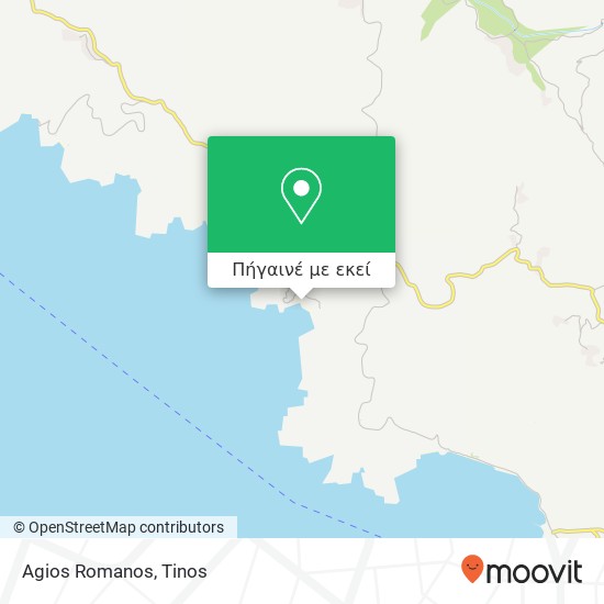 Agios Romanos χάρτης