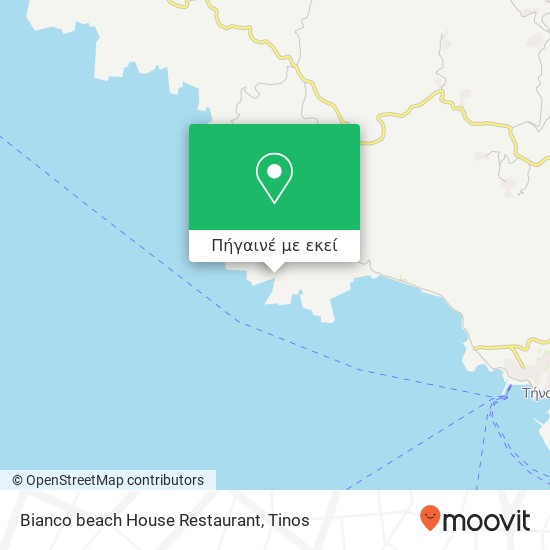 Bianco beach House Restaurant χάρτης