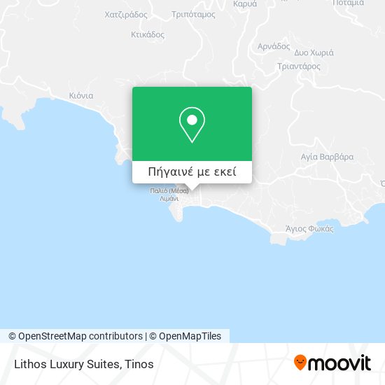 Lithos Luxury Suites χάρτης